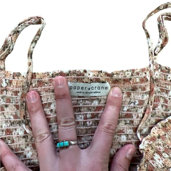 Paper crane women’s tunic pink floral top - Picture 3 of 4